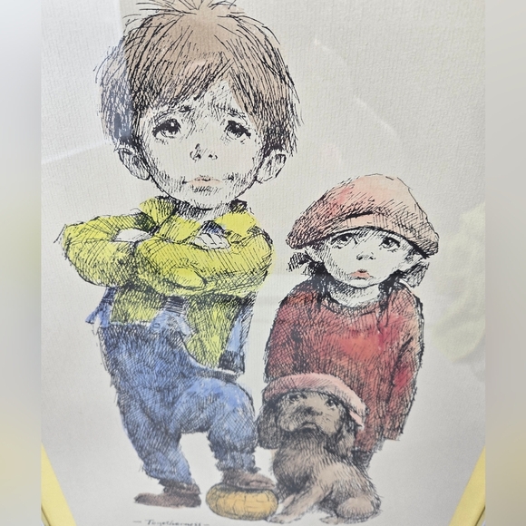 Barry Leighton Jones lithograph Out To Play Children-Dog Togetherness Recreation - Picture 8 of 15